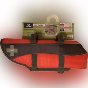 NWT Top Paw Life Jacket medium 30-55 lbs pet pet dog water safety new floatation